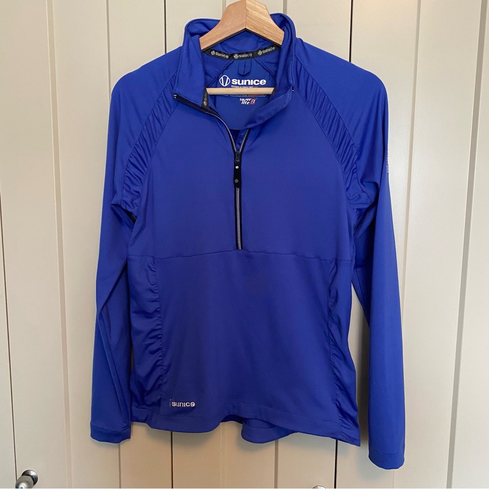 Sunice Royal Blue Quarter-Zip Long Sleeve Pullover
